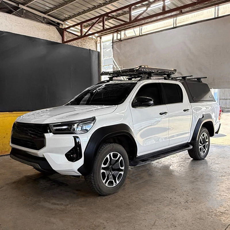 OneWay, Skærmforstørrer, Mat sort, 4 stk, passer til Toyota Hilux 8. Gen. Facelift (2020-)