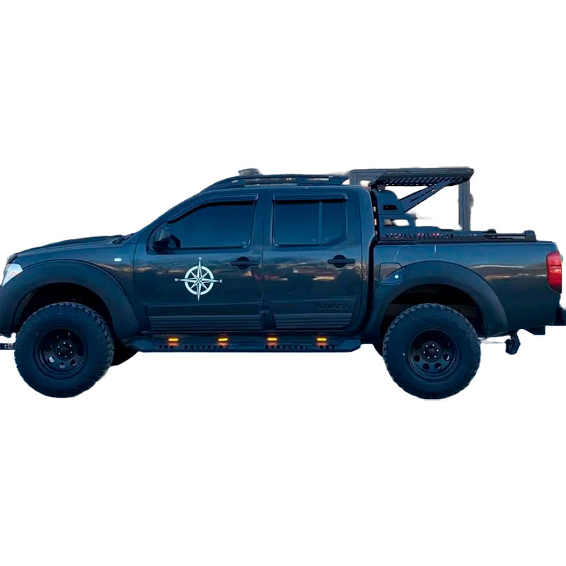OneWay, sada lemů blatníků, matná černá, pasuje na Nissan Navara D40 (2005-2010), 'Agresivní design' – 4 díly