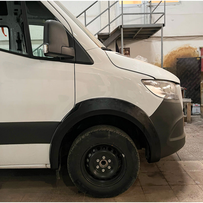 OneWay, set di allargafanghi, nero opaco, adatto a Mercedes Sprinter W907 (2018-), 4 pezzi