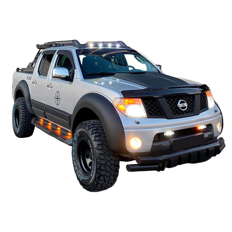OneWay, sada lemů blatníků, matná černá, pasuje na Nissan Navara D40 Facelift (2010-2014), 4 díly