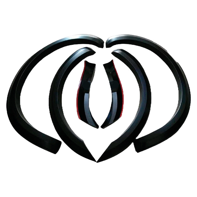 OneWay, Fender Flares set, Matte Black, Fits Ford Ranger T6/T7 2012-2019, 6-piece set