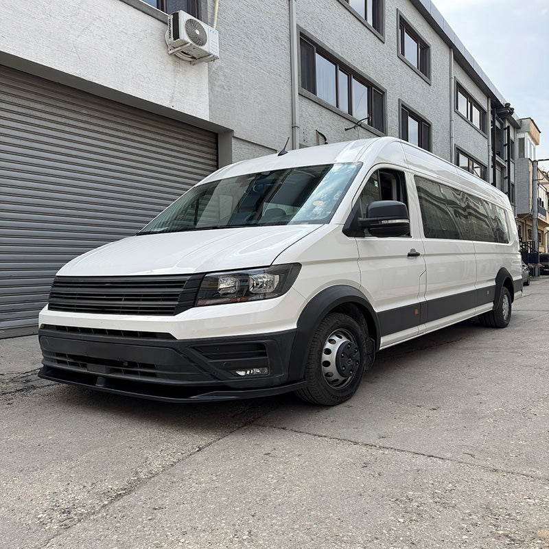 OneWay, Skærmforstørrer, Mat sort, 4 stk., passer til Volkswagen Crafter MK2 & MAN TGE MK1 PreFacelift (2016-)