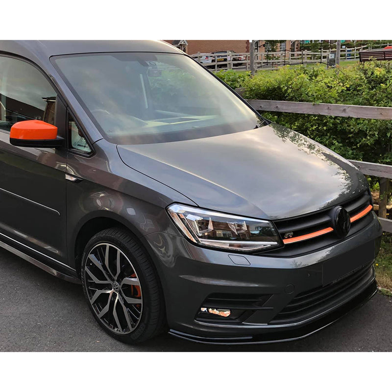 OneWay, dokładka przedniego zderzaka, błyszczący czarny, pasuje do Volkswagen Caddy MK4 2015-2020