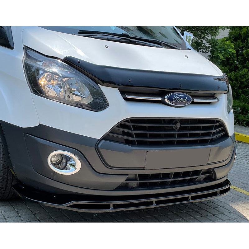OneWay, Frontspoiler, Glanssort, Passer til Ford Transit Custom MK1 (2012-2018), 2-delt sæt