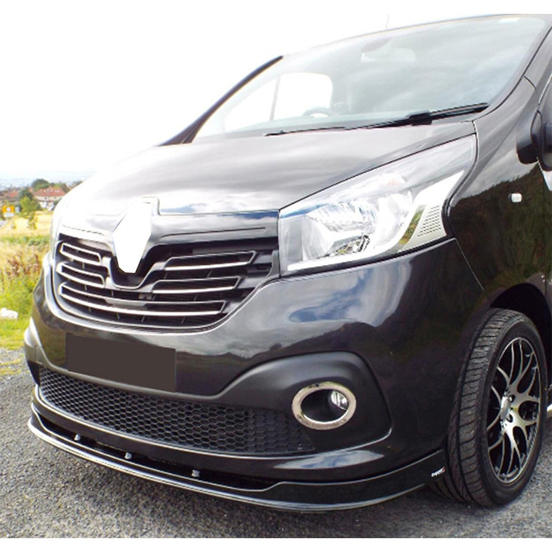 OneWay, spoiler anteriore, nero lucido, adatto a Renault Trafic X82 (2014-2018)