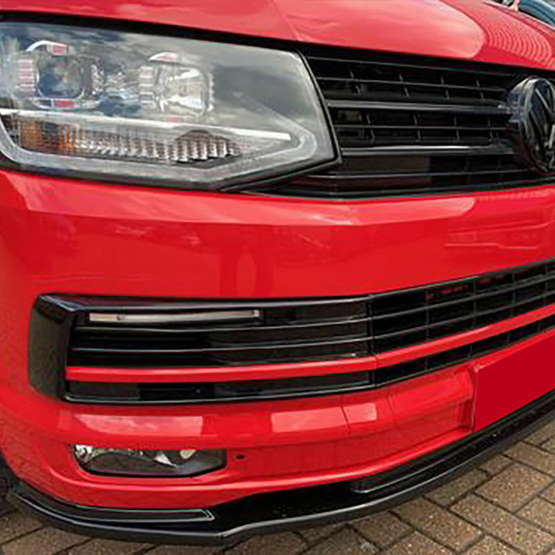 OneWay, přední spoiler, lesklá černá, pasuje na Volkswagen Transporter T6 (2015-2019), verze 2