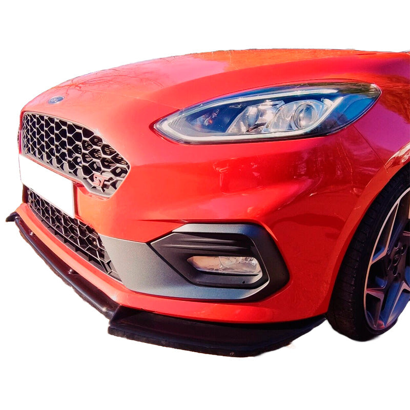 OneWay, spoiler anteriore, nero lucido, adatto a Ford Fiesta MK8 ST/ST-Line 2017-2021, 'Elegance'