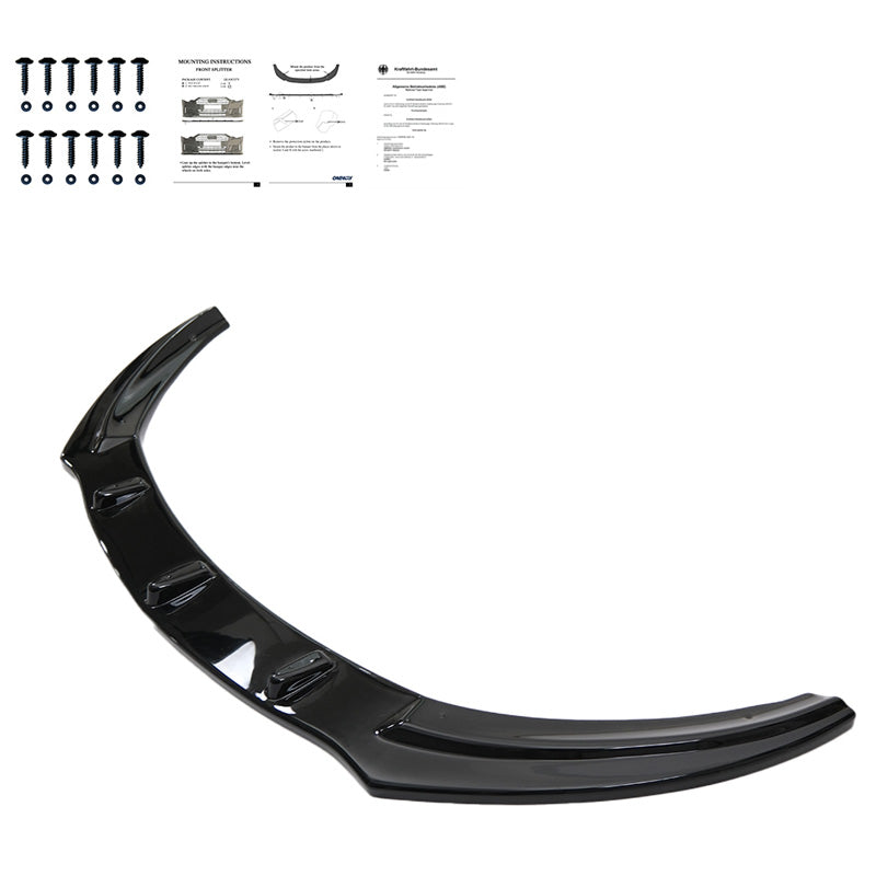OneWay, dokładka przedniego zderzaka, błyszcząca czerń, pasuje do Opel Astra J OPC/VXR 2009-2015, jakość OEM