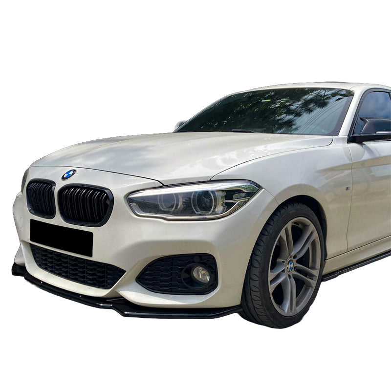 OneWay, přední spoiler, lesklá černá, pasuje na BMW 1-Serie F20/F21 M-Power Facelift 2015-2019