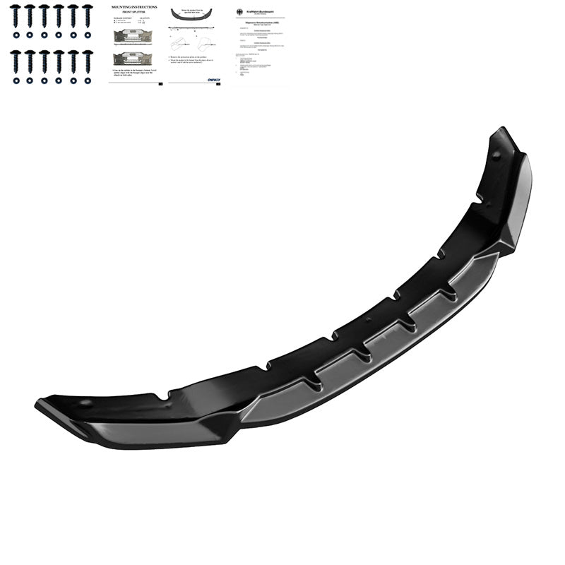 OneWay, splitter anteriore, nero lucido, si adatta a BMW X5 M F85 & X6 M F86 2013-2018