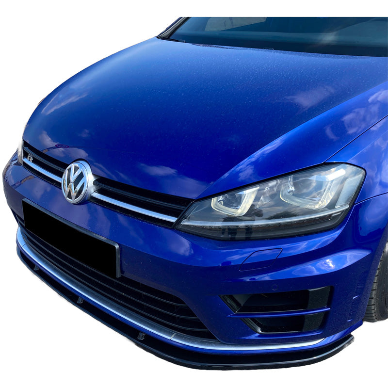 OneWay, dokładka przedniego zderzaka, czarny połysk, Pasuje do Volkswagen Golf VII HB/Variant R/R Line 2013-2016, Version 3