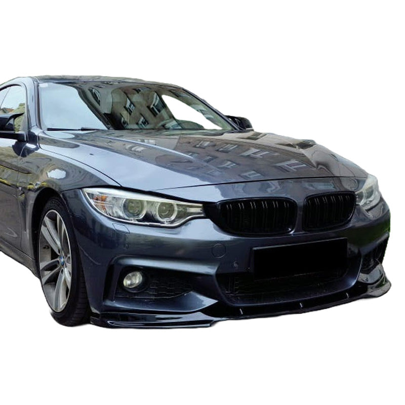 OneWay, spoiler anteriore, nero lucido, compatibile con BMW 4-Series F32/F33/F36 M-Pack 2013-2019, omologato ABE/TÜV