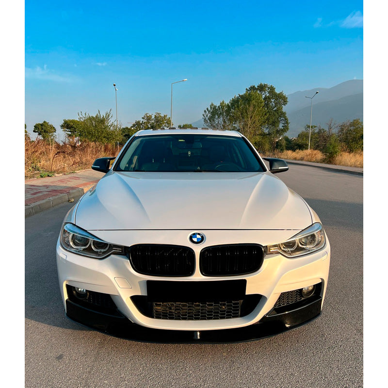 OneWay, Přední lapače, lesklá černá, Vhodné pro BMW 3-Series F30 M-Pack (2012-2019), 2dílná sada