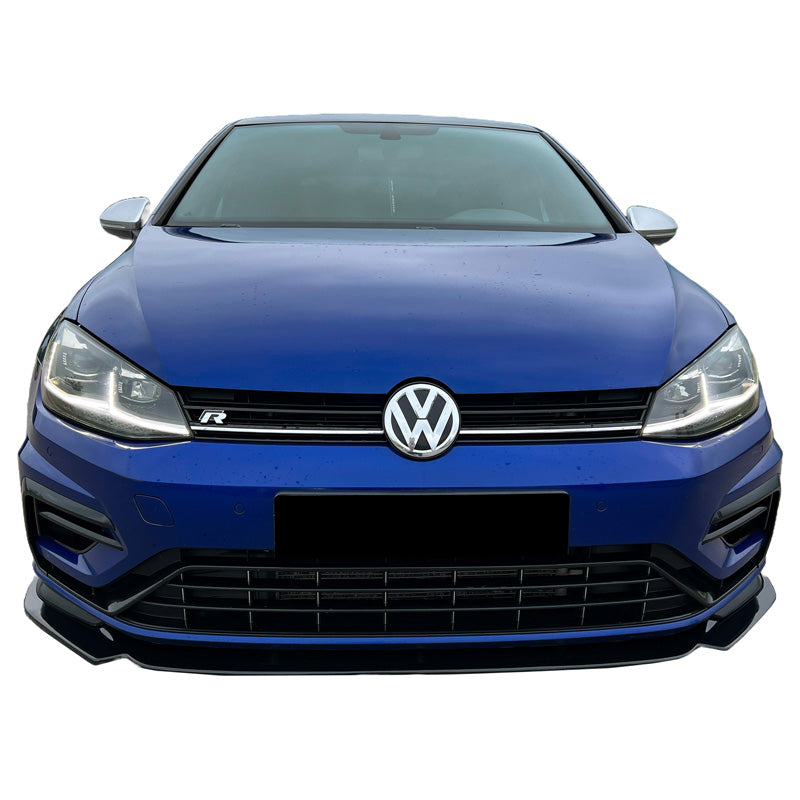 OneWay, dokładka przedniego zderzaka, czarny połysk, Pasuje do Volkswagen Golf VII (7.5) HB/Variant R 2017-2020, Version 3