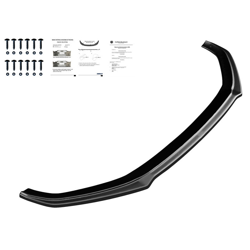 OneWay, przedni spoiler, błyszczący czarny, pasuje do Audi A5 S-Line/S5 F5 Coupe/Sportback 2017-2019