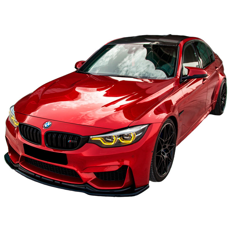 OneWay, Front spoiler, Glossy black, Fits BMW M3 F80 2014-2018