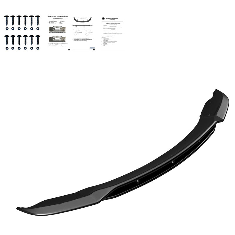 OneWay, spoiler anteriore, nero lucido, Adatto a BMW X5 E70 M-Pack Facelift (2010-2013)