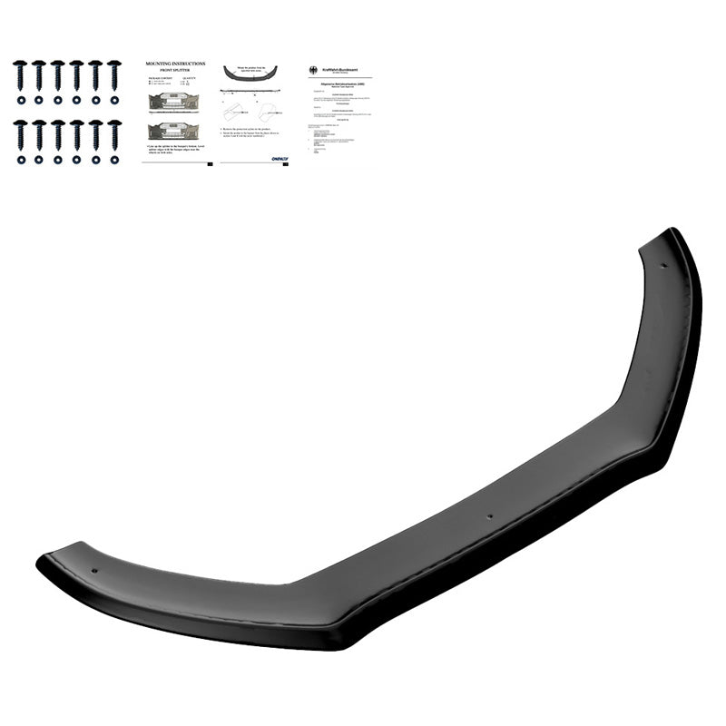OneWay, dokładka przedniego zderzaka, czarny na wysoki połysk, pasuje do Audi A5 S-line/S5 8T po liftingu 2011-2016