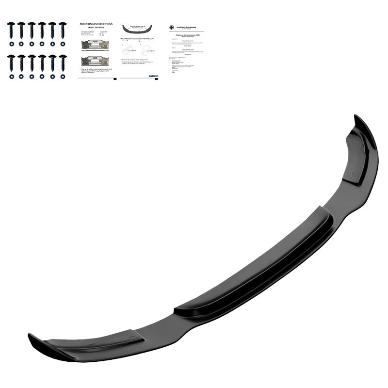 OneWay, dokładka przedniego zderzaka, błyszczący czarny, pasuje do BMW 3-Series F34 GT 335i M-Pack (2012-2017)