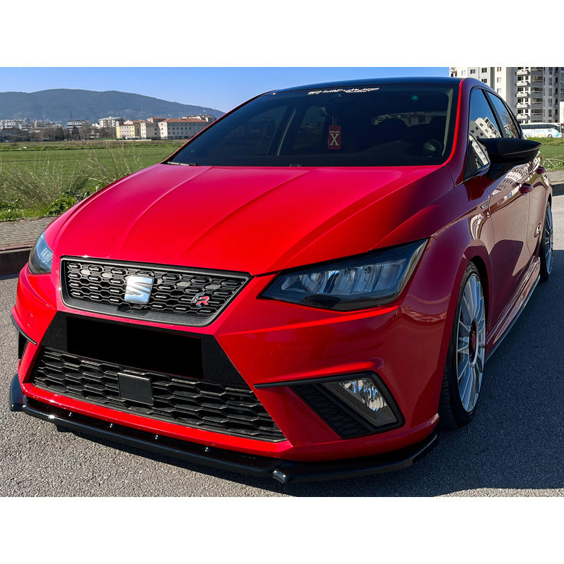 OneWay, spoiler delantero, negro brillante, compatible con Seat Ibiza (6F) 2017- incluida FR