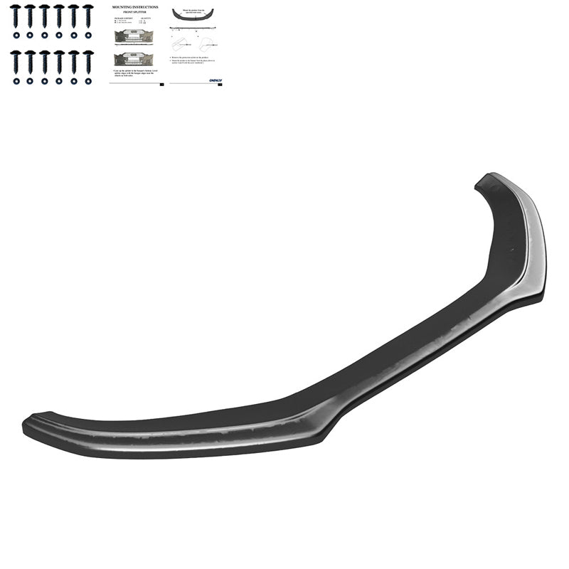 OneWay, spoiler anteriore, nero lucido, Si adatta a Audi A4 S-Line/S4 B8 Facelift (2012-2015)