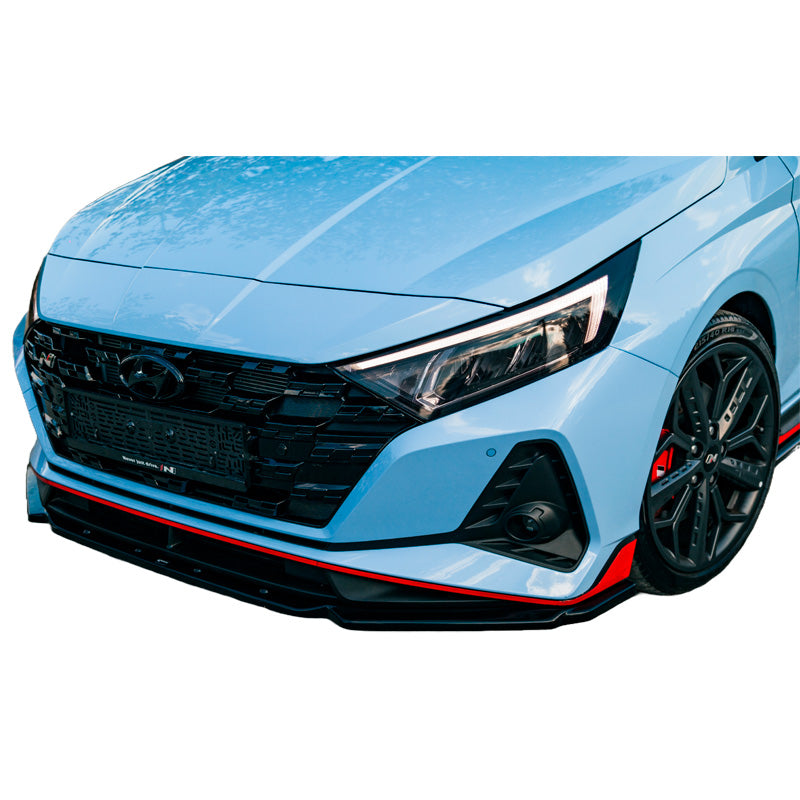 OneWay, přední spoiler, lesklá černá, Vhodné pro Hyundai i20 N MK3 2020-, 'Sporty Design'