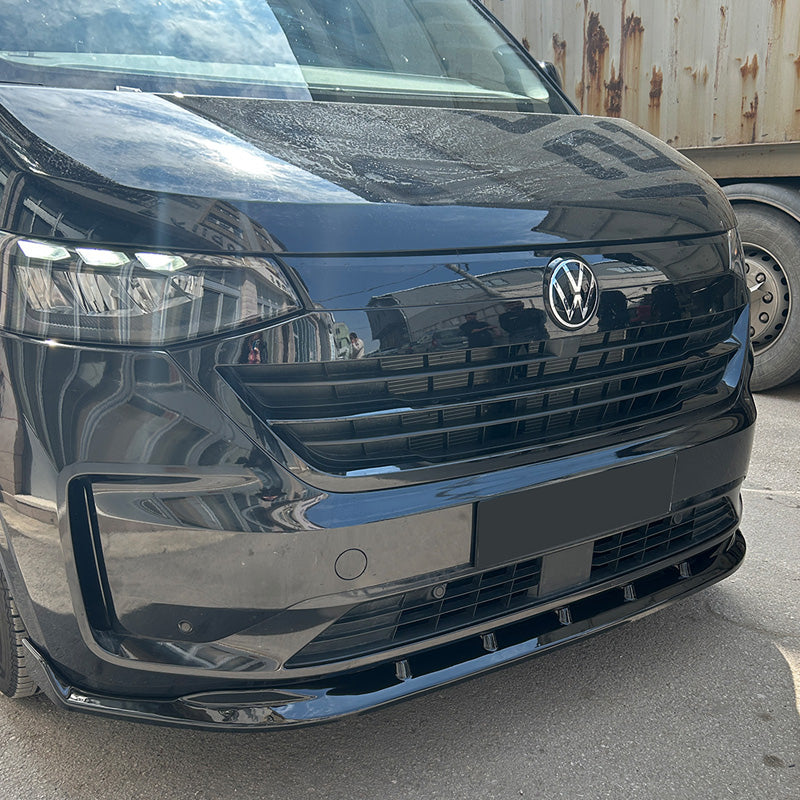 OneWay, Frontspoiler, Blank sort, Version 5, passer til Volkswagen Transporter T7 (2024-)