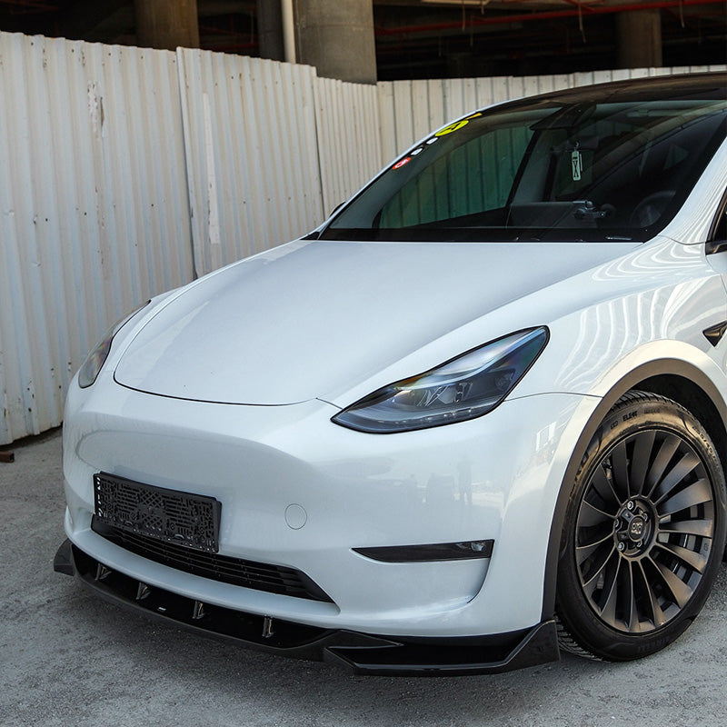 OneWay, przedni spoiler, czarny na wysoki połysk, pasuje do Tesla Model Y (2019-2025)