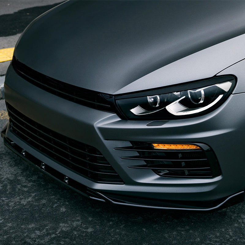 OneWay, Dokładka przedniego zderzaka, czarny połysk, pasuje do Volkswagen Scirocco R Facelift (2014-2017)