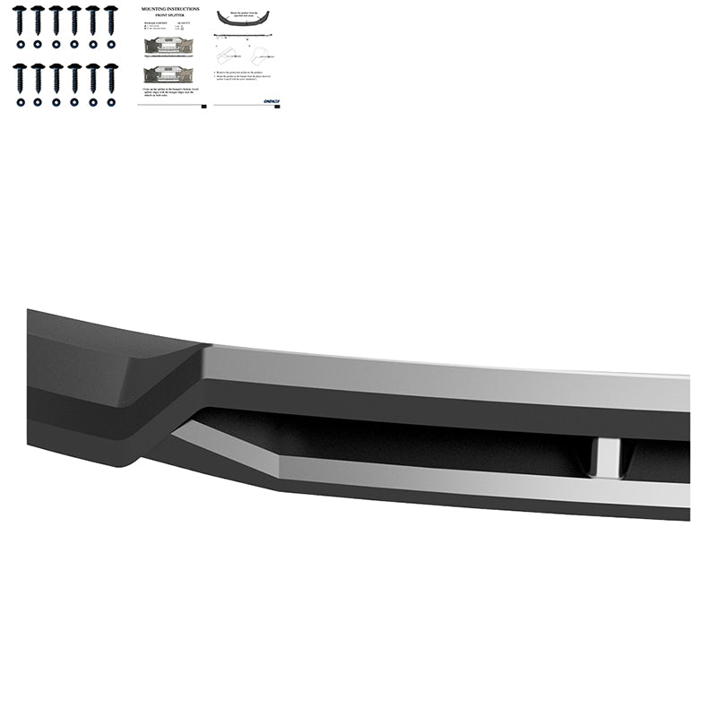 OneWay, Frontspoiler, Glossy black, passer til Tesla Model Y 'Juniper' FL (2025-)