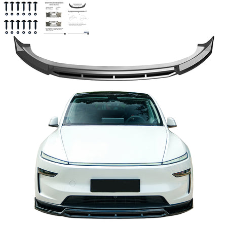 OneWay, Frontspoiler, Glossy black, passer til Tesla Model Y 'Juniper' FL (2025-)