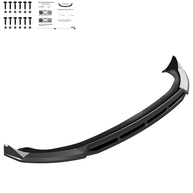 OneWay, Frontspoiler, Glossy black, passer til Tesla Model Y 'Juniper' FL (2025-)