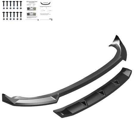 OneWay, Frontspoiler, Glossy black, passer til Tesla Model Y 'Juniper' FL (2025-)