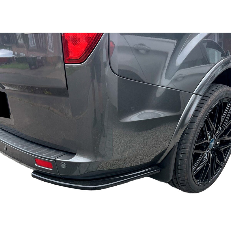 OneWay, Bagkofanger splittere, Højglans sort, Passer til Ford Transit Custom MK1 Facelift (2018-2023)
