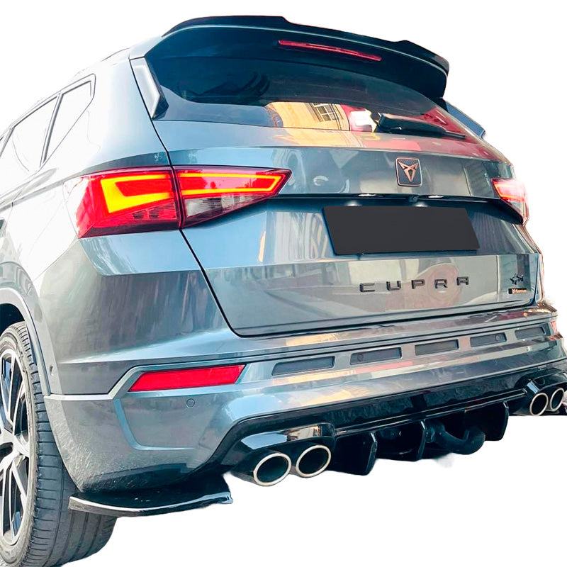 OneWay, Bagkofanger splittere, Glansfuld sort, Passer til Cupra Ateca MK1 (2018-), 2-delt sæt