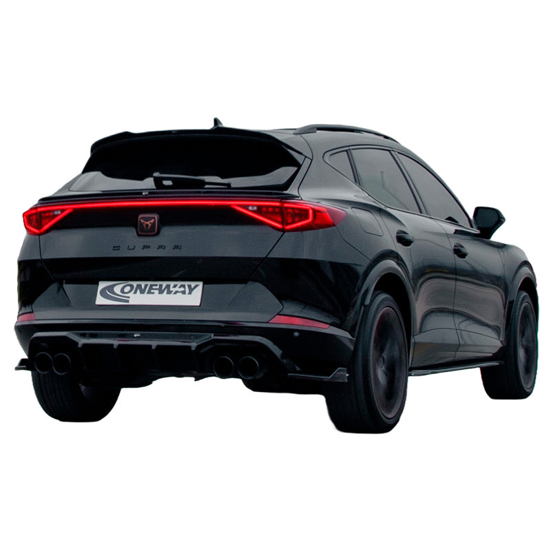 OneWay, achterbumper zijsplitters, hoogglans zwart, geschikt voor Cupra Formentor 2020-, 'Sporty Look' – 2 delen