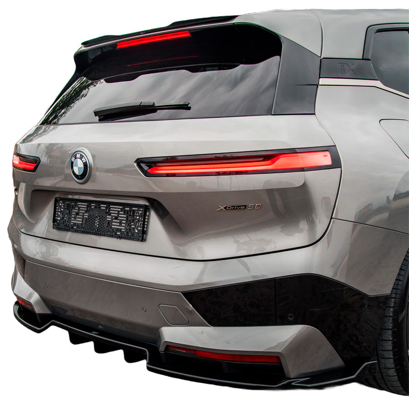 OneWay, Gonna paraurti posteriore, Nero lucido, Adatto a BMW iX M-Pack i20 2021-