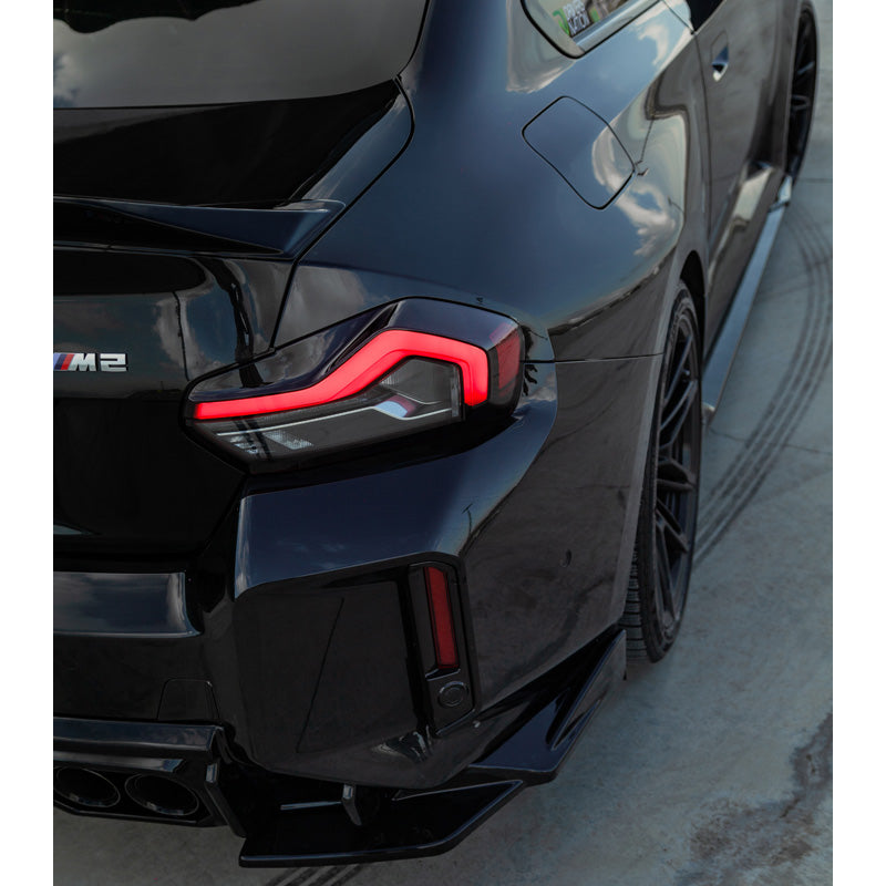 OneWay, Splitter del paraurti posteriore, nero lucido, Compatibile con BMW M2 G87 Coupe 2023-, set in 2 pezzi