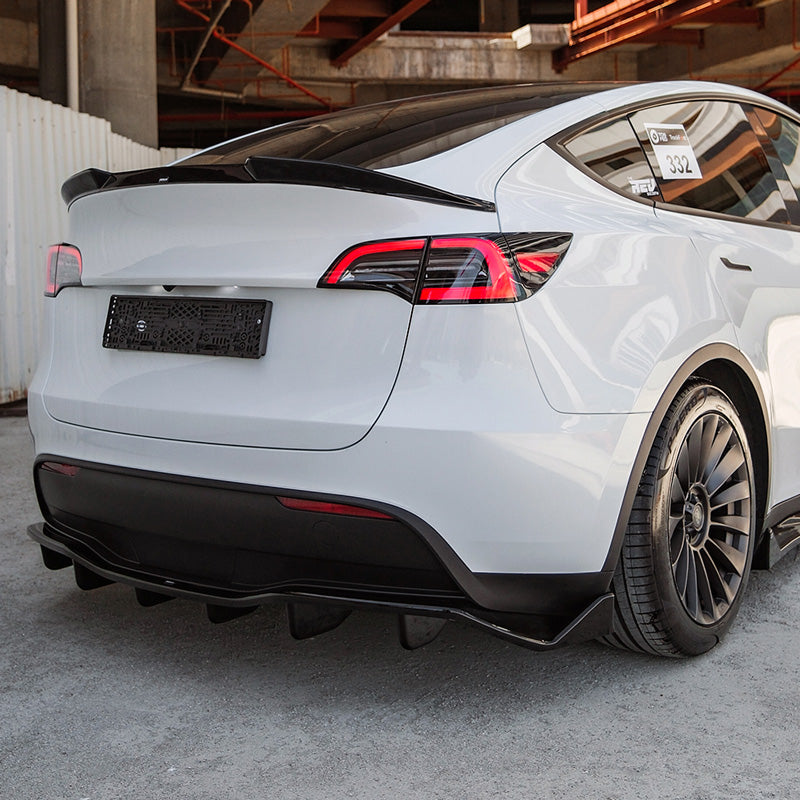 OneWay, dokładka tylnego zderzaka, czarny na wysoki połysk, pasuje do Tesla Model Y (2019-2025)