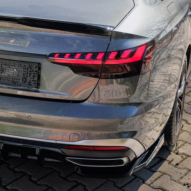 OneWay, dokładka dolna, błyszcząca czerń, pasuje do Audi A4 (B9) Sedan/Avant S4/S-Line Facelift (2019-2024)