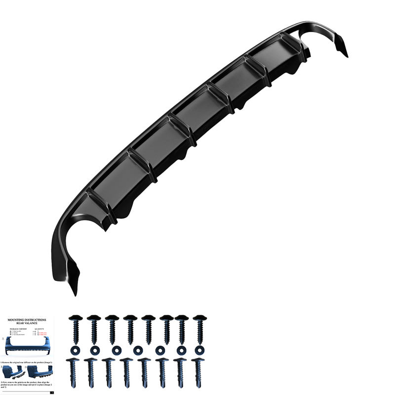 OneWay, diffusore paraurti posteriore, nero lucido, adatto a BMW Serie 3 G20/G21 2018-2022