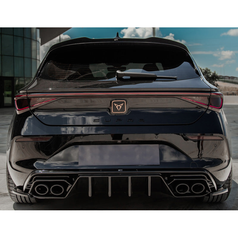 OneWay, diffusore del paraurti posteriore, nero lucido, adatto a Cupra Leon HB MK1 2020-2024