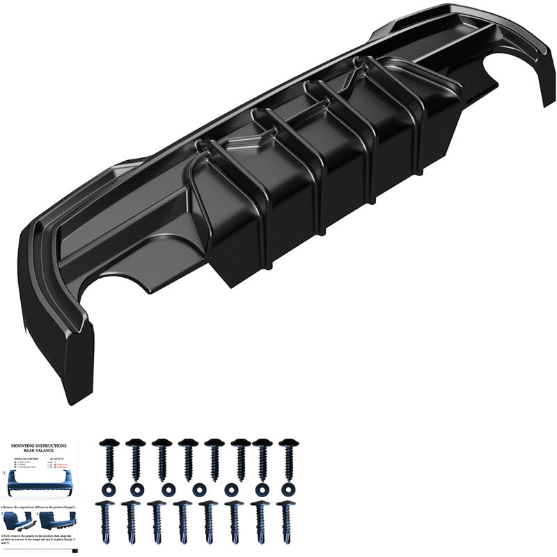 OneWay, Labbro inferiore, nero lucido, adatto per BMW 1-Serie F40 M-Pack/M135i (2019-)