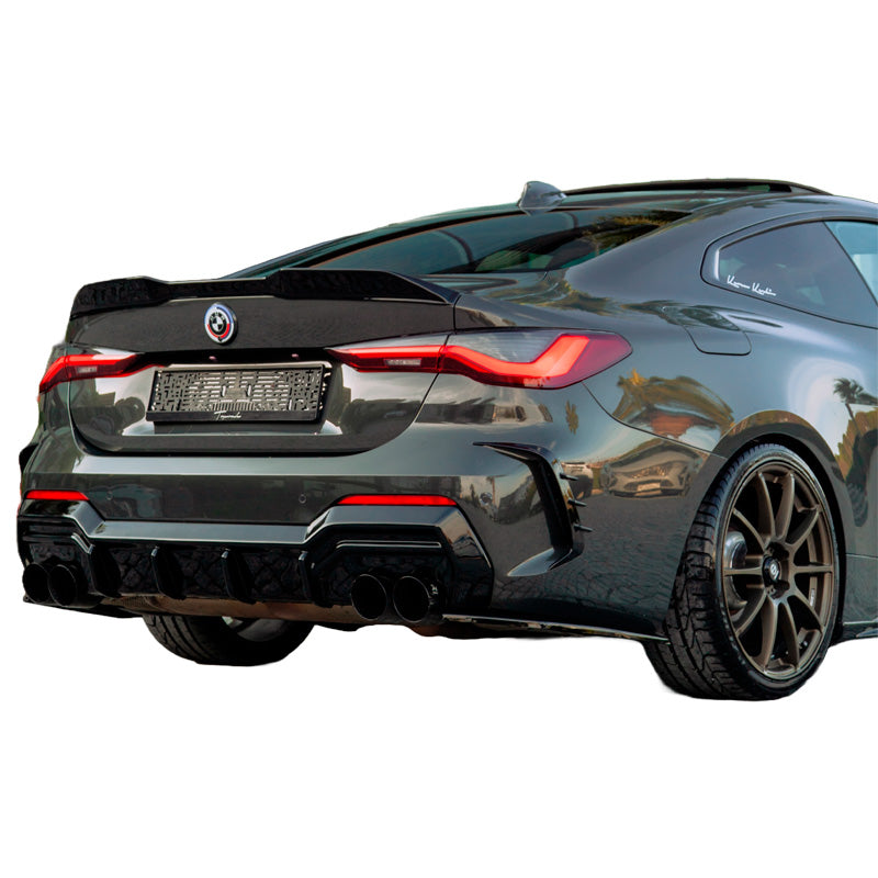 OneWay, dyfuzor tylnego zderzaka, matowa czerń, pasuje do BMW 4-Series G22/G23 Coupe/Convertible M-Pack/M440i 2020-2024