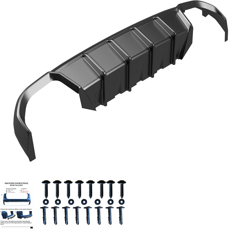 OneWay, zadní lip, leskle černá, pasuje na BMW 4-Serie G26 M-Pack/M440i (2021-)