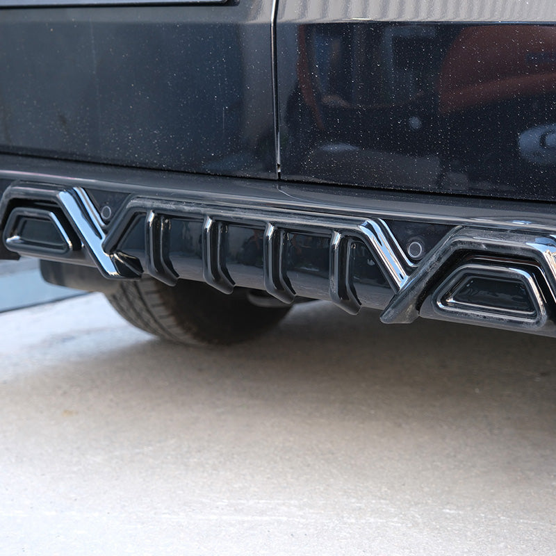 OneWay, spoiler inferiore, nero opaco, compatibile con Volkswagen Transporter T7 (2024-) & Ford Transit Custom (V710) (2023-)