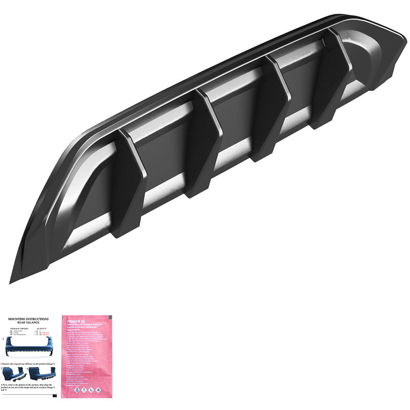 OneWay, Underlæbe, Blank sort, passer til Volkswagen Tayron (R41) (2024-)