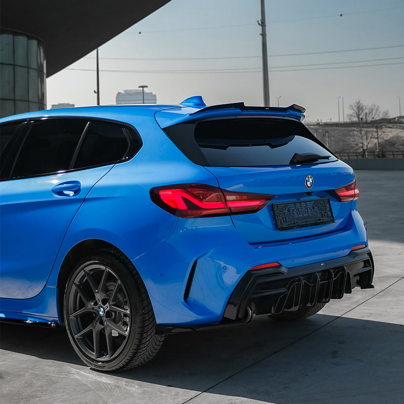 OneWay, Spoiler per tetto, nero lucido, Adatto a BMW 1-Series F40 M-Pack/M135i 2019-