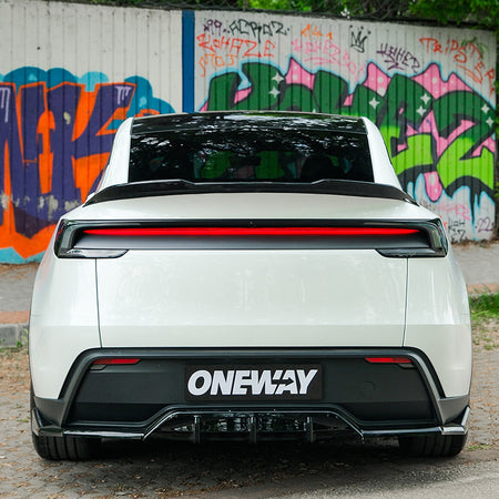 OneWay, Bagspoiler, Blank sort, passer til Tesla Model Y 'Juniper' FL (2025-)