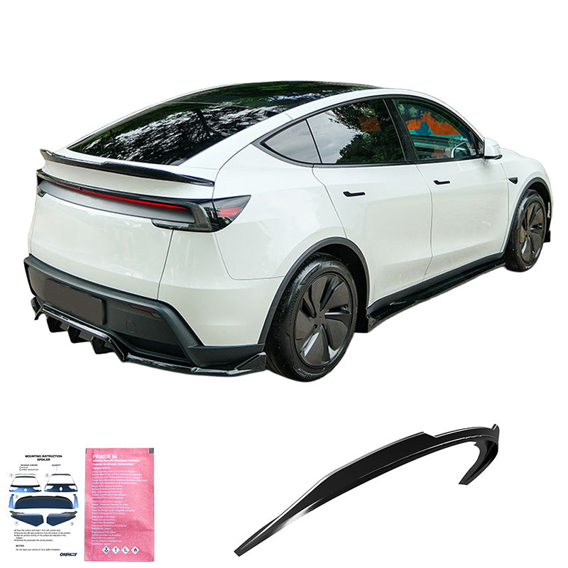 OneWay, Bagspoiler, Blank sort, passer til Tesla Model Y 'Juniper' FL (2025-)